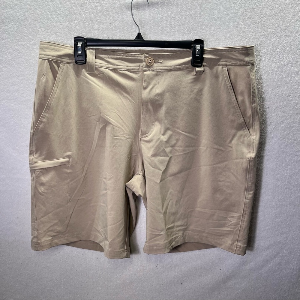 Columbia Khaki PFG Cargo Shorts Men’s‎ 38 Tan Stretch Flex Comfy summer 2618